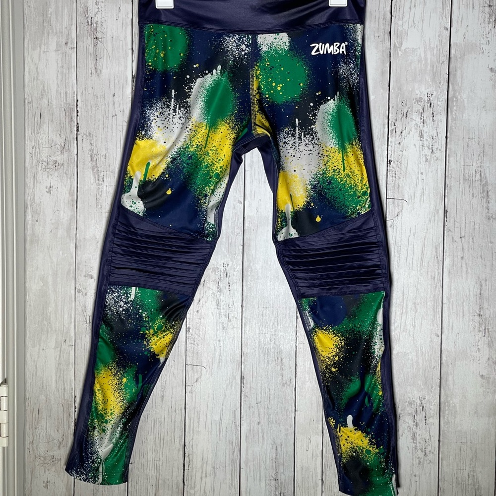 Zumba Must Move Ankle Leggings - Size Spicy Small - Color Night Sky